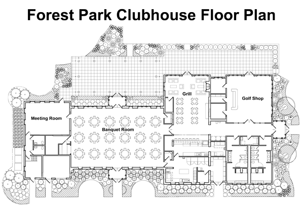 golf clubhouse layout